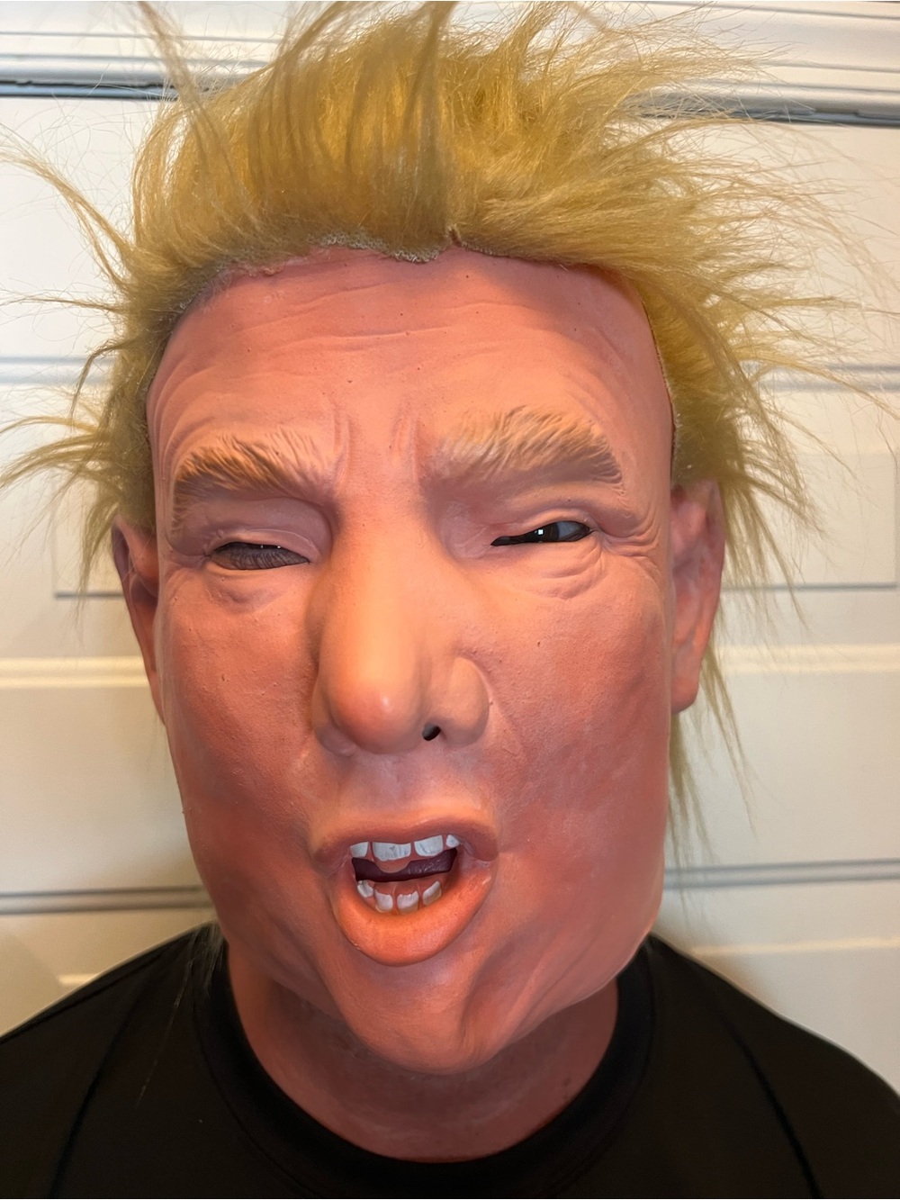 Trump caricature latex mask